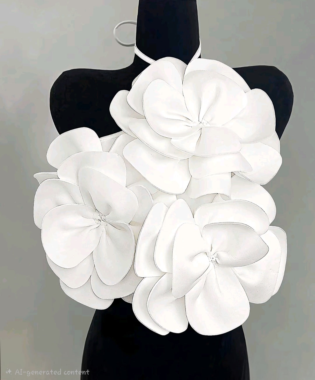 3D Flower Halter Top