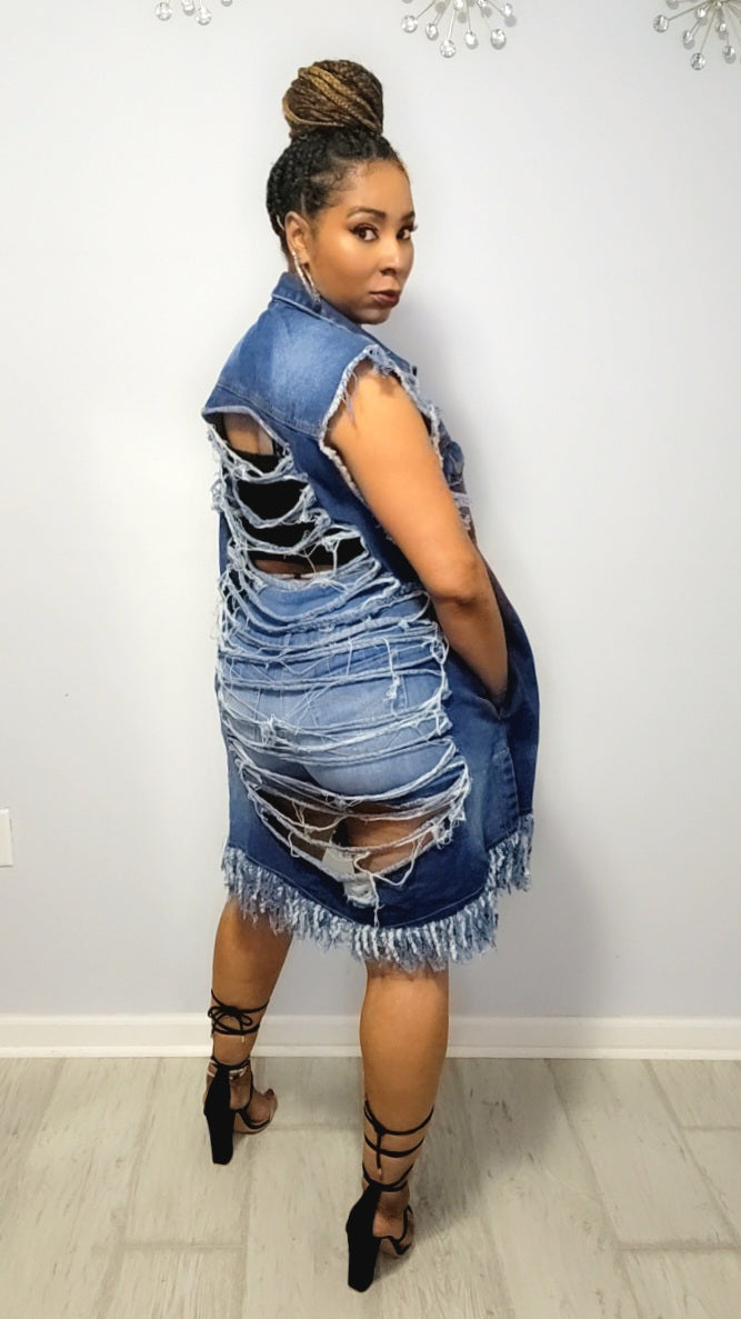 Dana Distressed Denim Jacket Star Fashions Boutique Dana Distressed Denim Jacket Star Fashions Boutique