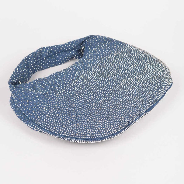 Denim Rhinestone Handbag