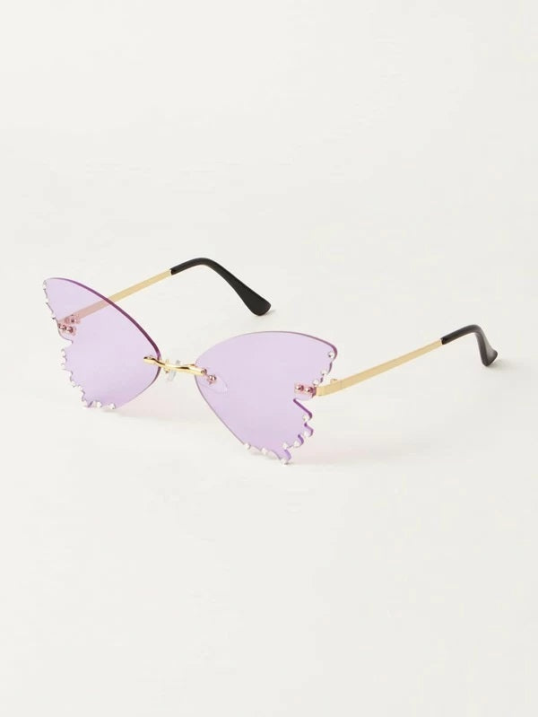 Butterfly Shaped Rhinestone Sunglasses