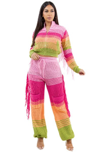 Fashion 2PC Sweater Pants Set