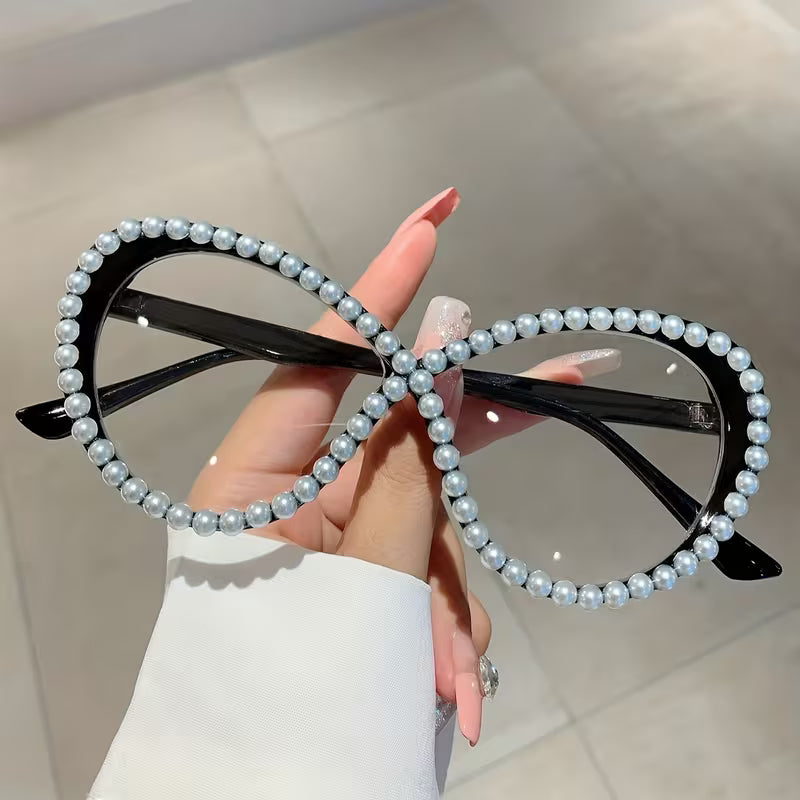 Pearl Frame Fashion Glasses