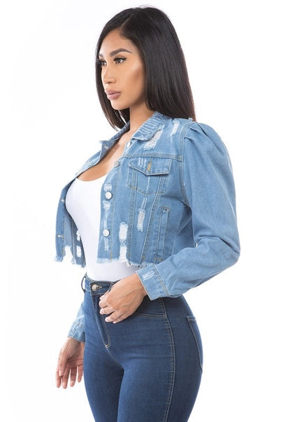 Denim Crop Jacket