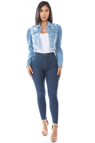 Denim Crop Jacket