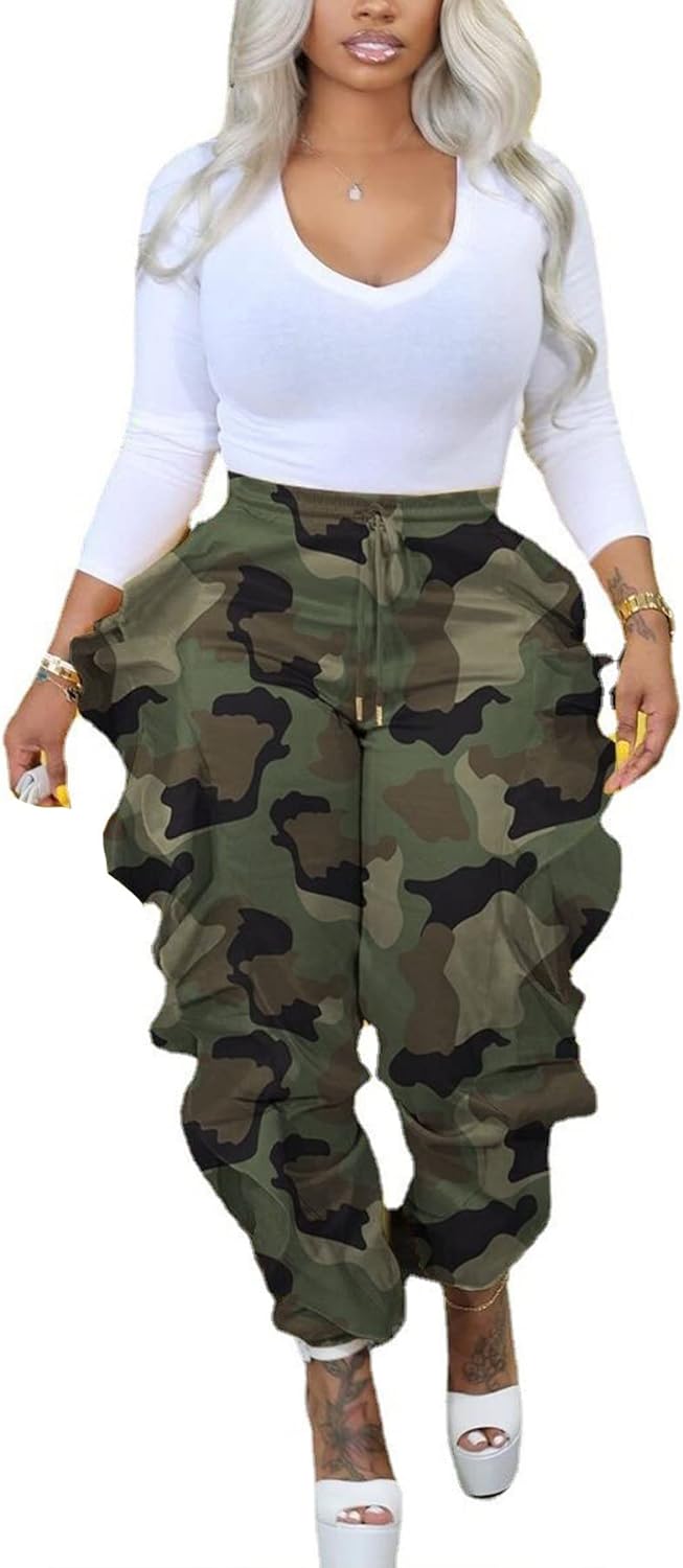 Ruffle Camo Pants