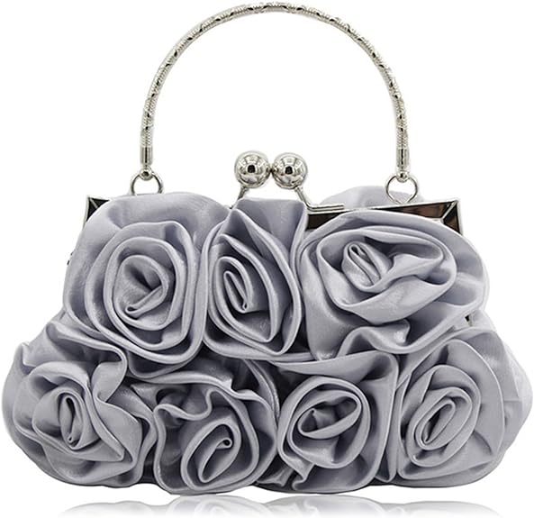 Floral Satin Handbag