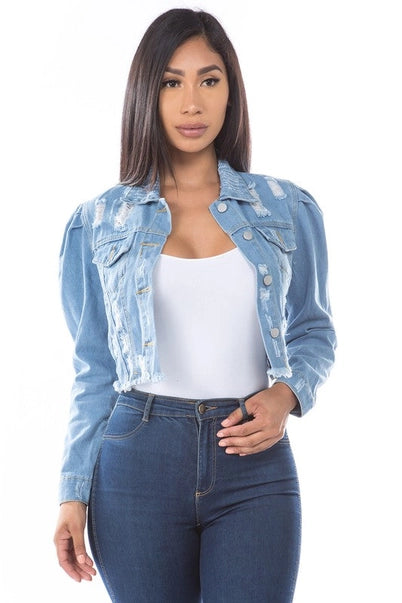 Denim Crop Jacket
