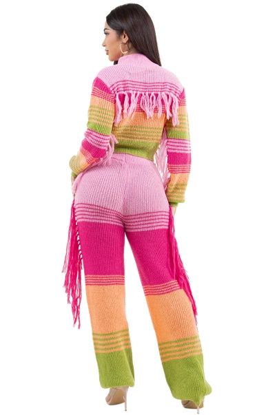 Fashion 2PC Sweater Pants Set