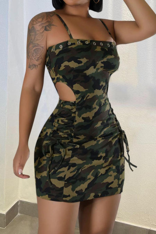 Sexy Mini Camo Dress