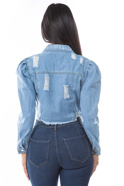 Denim Crop Jacket
