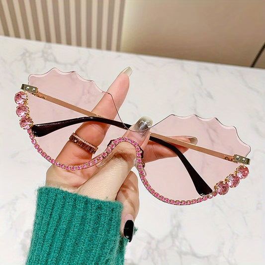 Rhinestone Petal Sunglasses