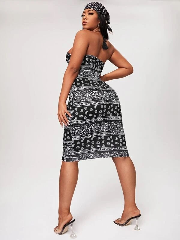Paisley Dress Plus Size