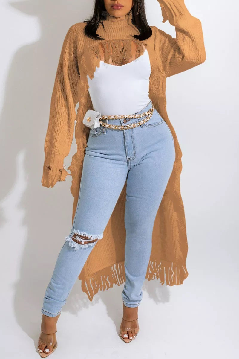 Long Tassel Sweater