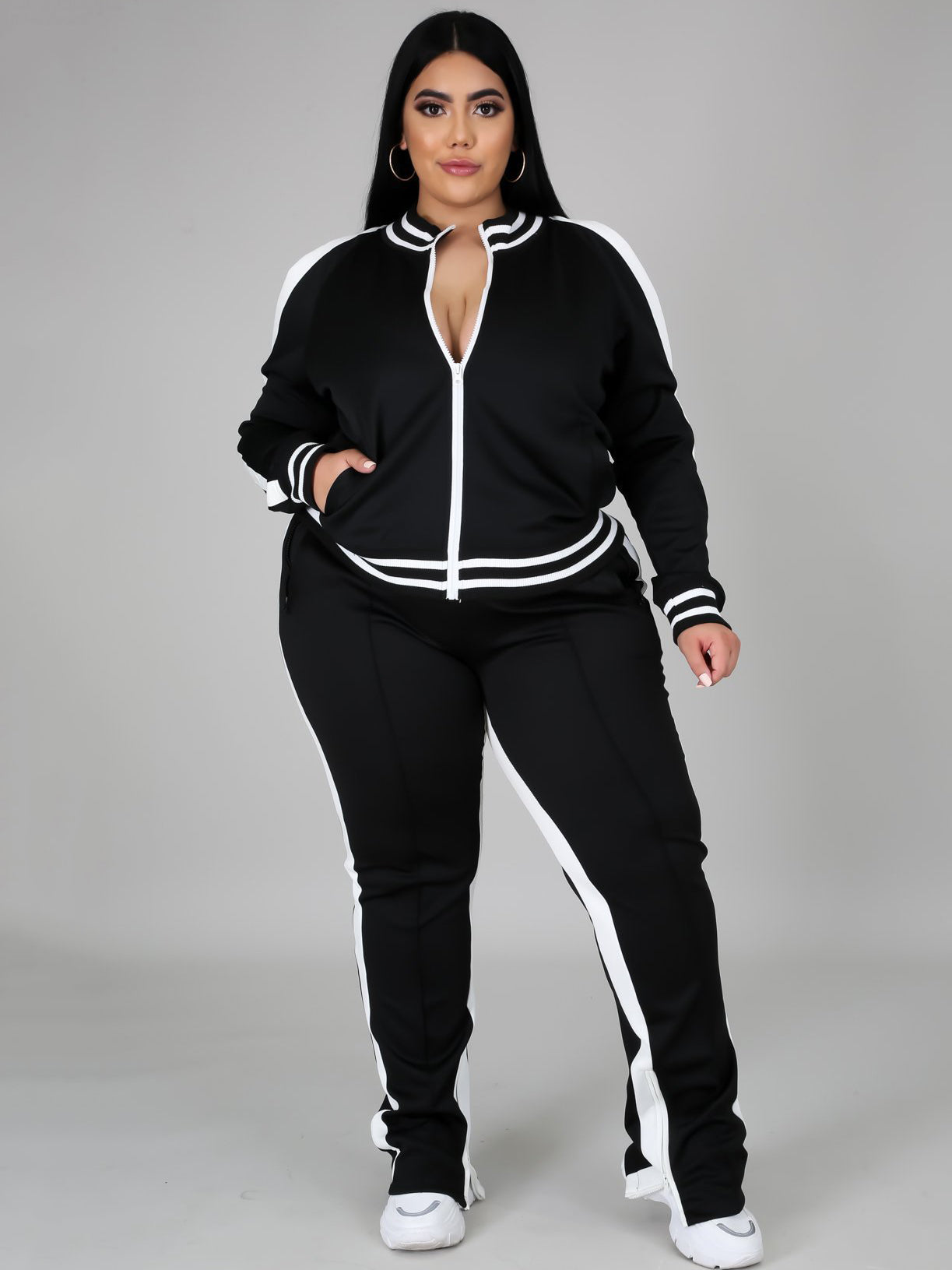 Sporty Tracksuit Plus Size