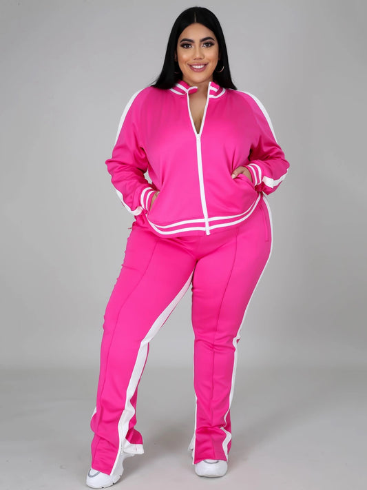 Sporty Tracksuit Plus Size