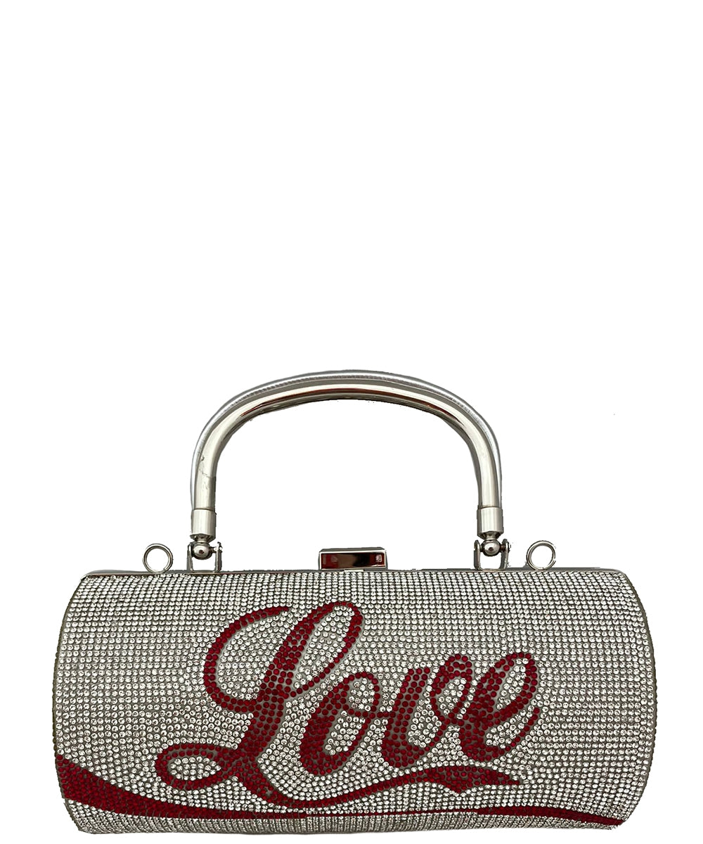 Love Rhinestone Handbag