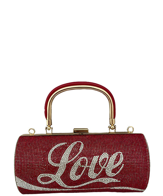 Love Rhinestone Handbag